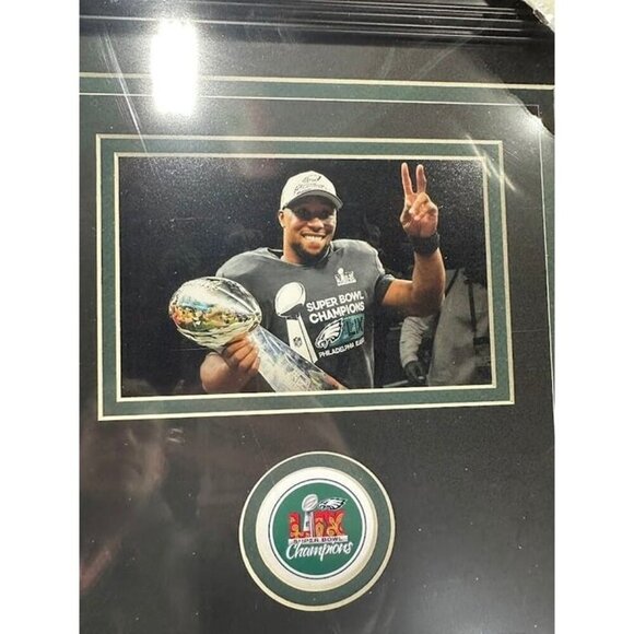 Philadelphia Eagles Super Bowl LIX 59 Commemorative Photo Collage Framed - Picture 4 of 7